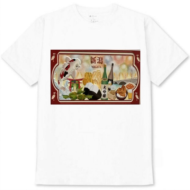 【新潟県2】白Tシャツ 大人用