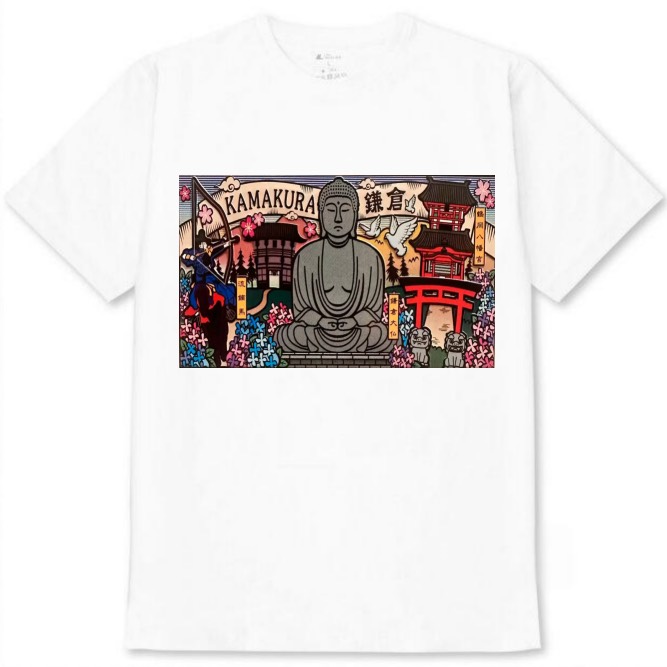 【神奈川県_鎌倉】白Tシャツ 大人用