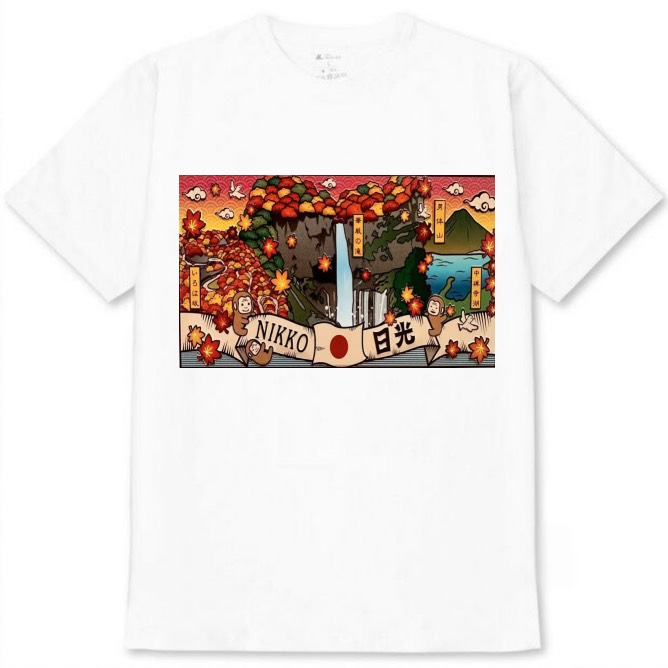 【栃木県_日光2】白Tシャツ 大人用