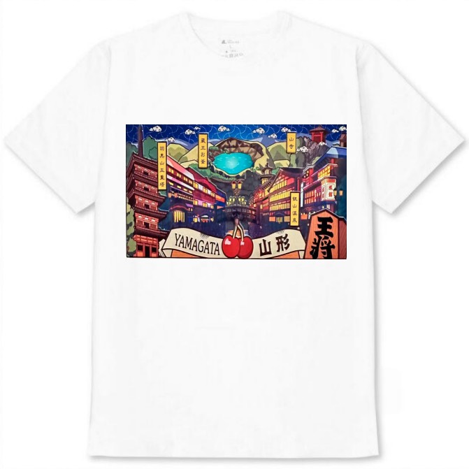 【山形県】白Tシャツ 大人用