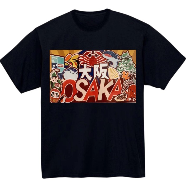 【大阪府4】黒Tシャツ 大人用