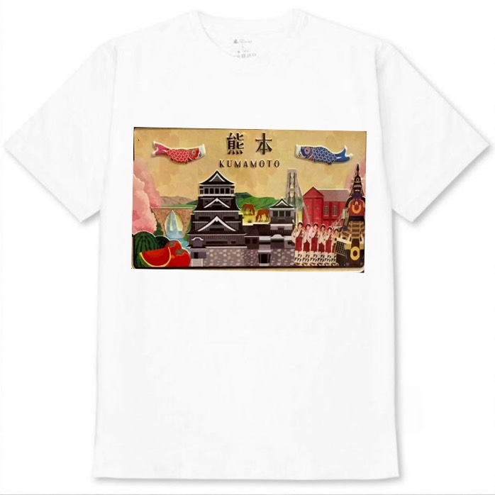 【熊本県2】白Tシャツ 大人用