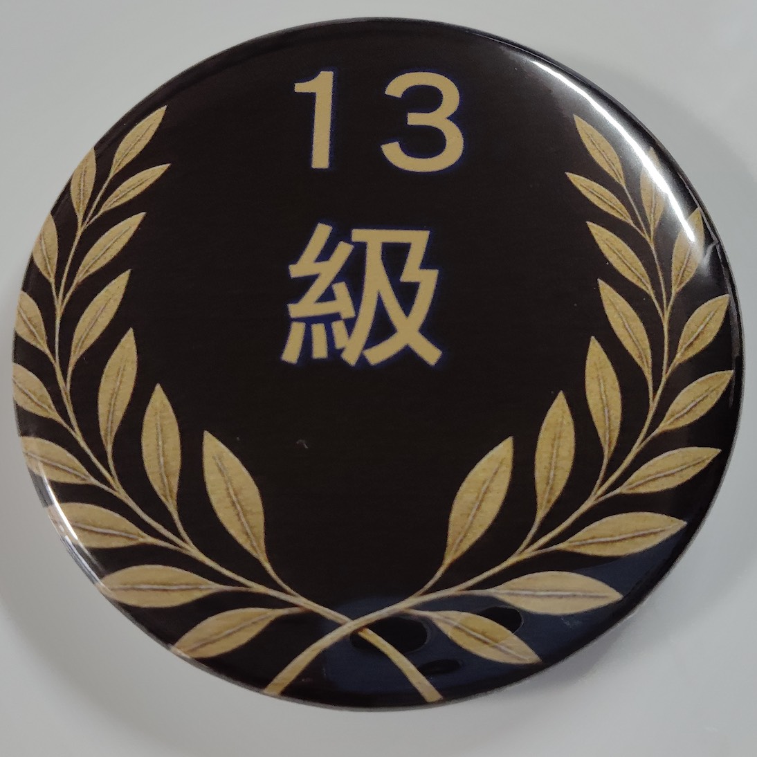 「１３級」缶バッジ58mm