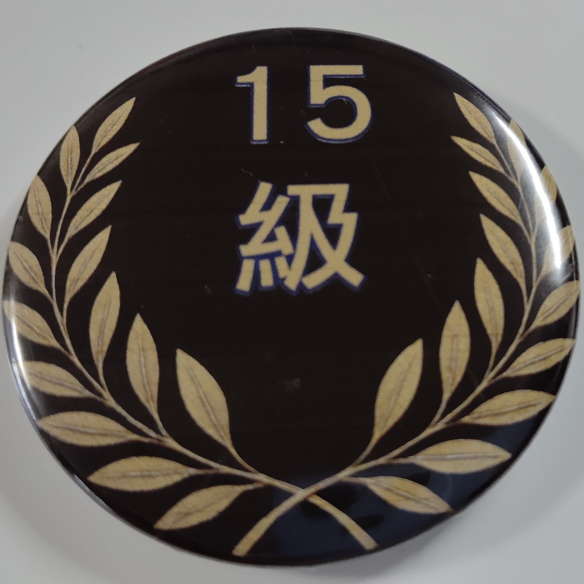 「１５級」缶バッジ58mm